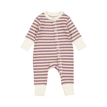 Fin & Vince Waffle Longjohns, Grain Sack Stripe